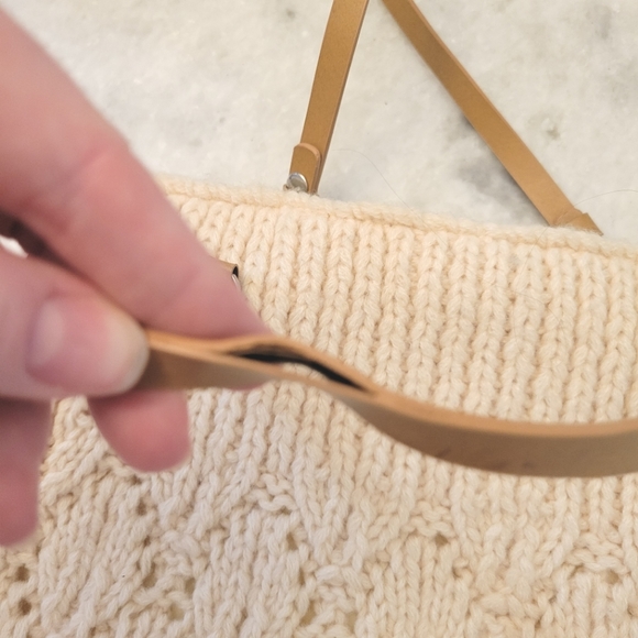 Vintage Wool Blend Small Quilted Knit Purse - Picture 3 of 8